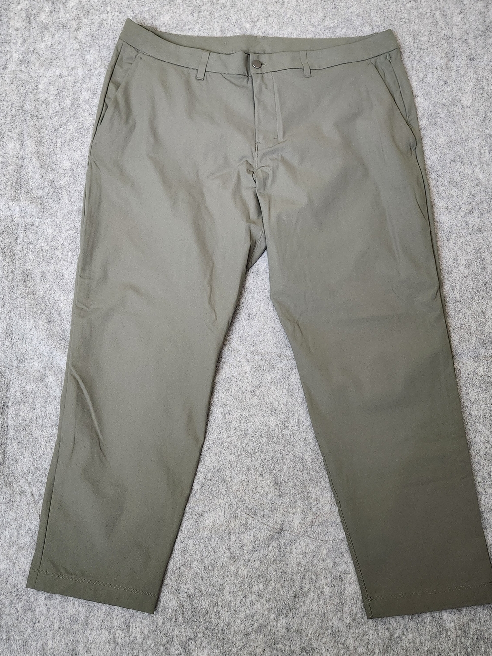 Lululemon ABC Slim Fit Warpstreme Green Men's 40X28.5 Chino 5 Pocket Trouser